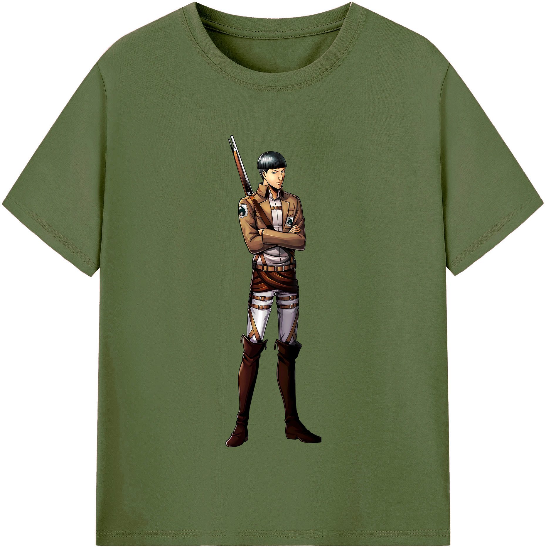 （画像用） 進撃の巨人 Attack on Titan 綿100％半袖Tシャツ（フロントプリント）